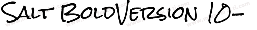 Salt BoldVersion 10字体转换